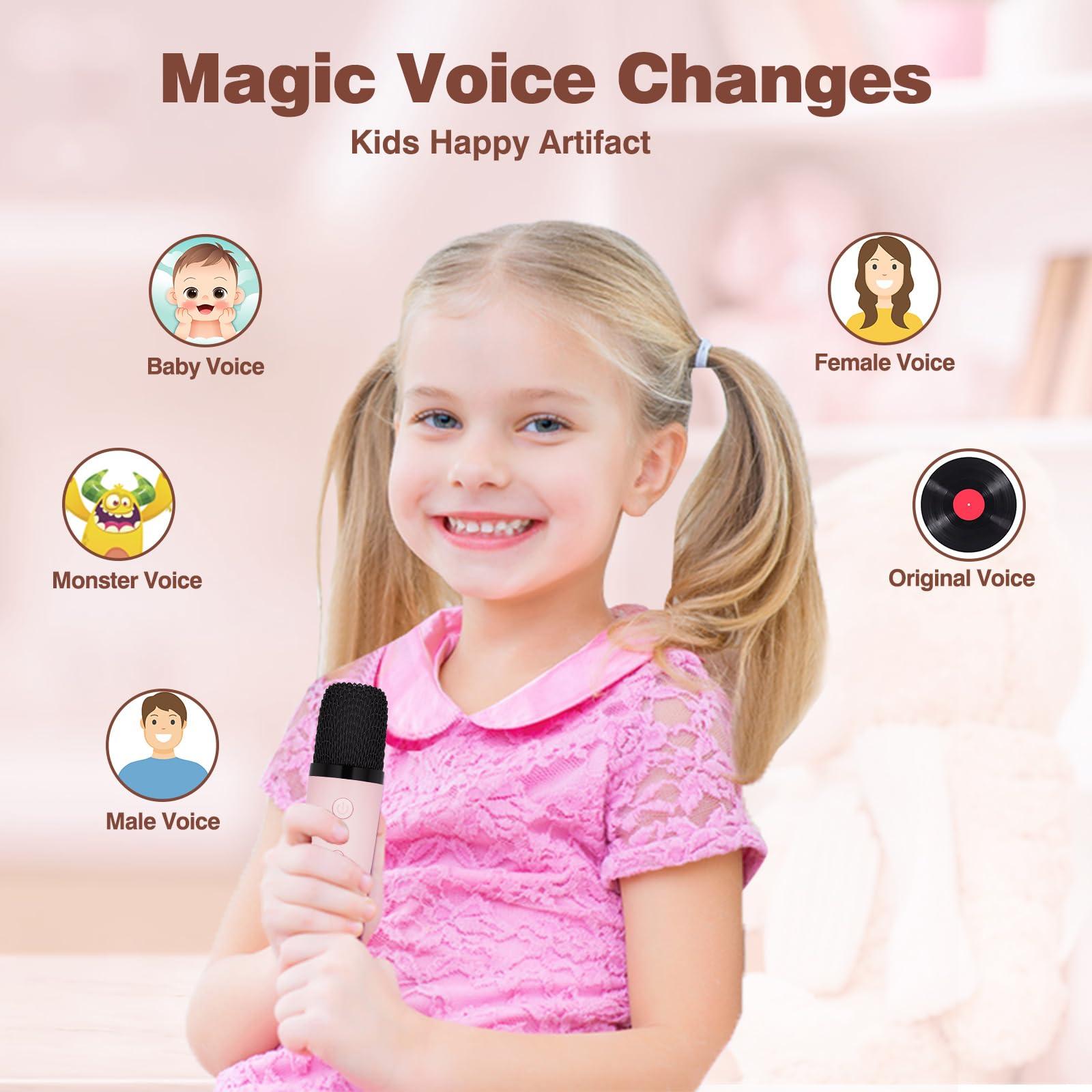 Kingci Kingci Mini Karaoke Machine for Kids, Birthday Gifts for Girls Boys Portable Bluetooth Speaker with Karaoke Microphone Wireless, Kids Toys 4 5 6 7 8 9 10 12+ Year Old Birthday Home Party Gift
