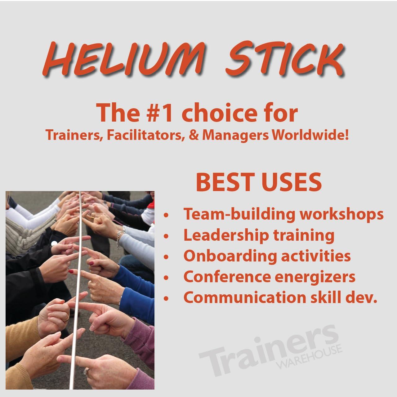 Trainers Warehouse Trainers Warehouse Helium Stick | Build Teams and Communication Skills - Easy to Facilitate - Fast & Flexible - Success for Leadership & Listening - Easy to Carry