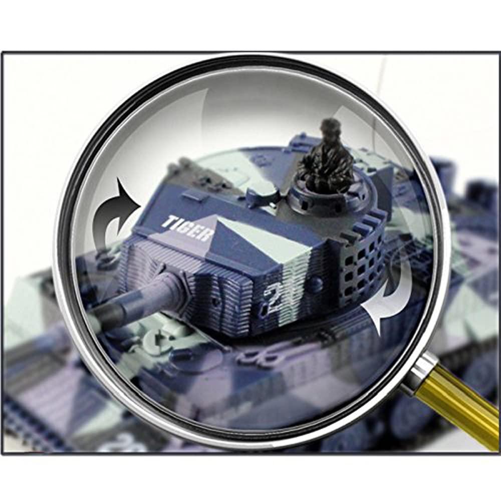 Cheerwing Cheerwing 1:72 German Tiger I Panzer Tank Remote Control Mini RC Tank with Rotating Turret and Sound