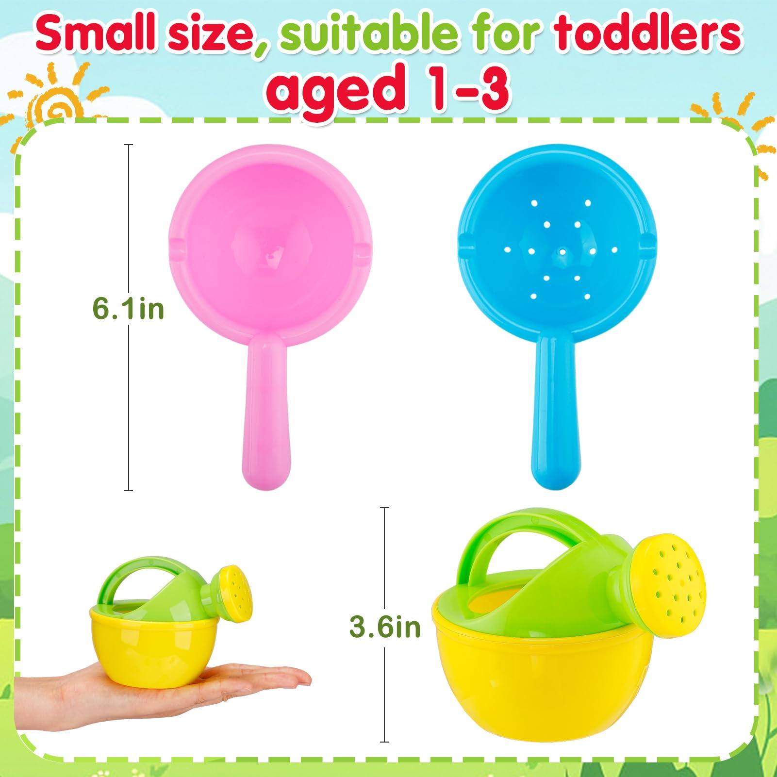 Biubee Bath Toys for Toddlers Age 1-3 - Baby Bath Tub Swimming Pool Water Table Toys, Easy to Clean, Mold Free Water Toys Fun Tactile Training Newborn Gifts, 3 Pack (Yellow)