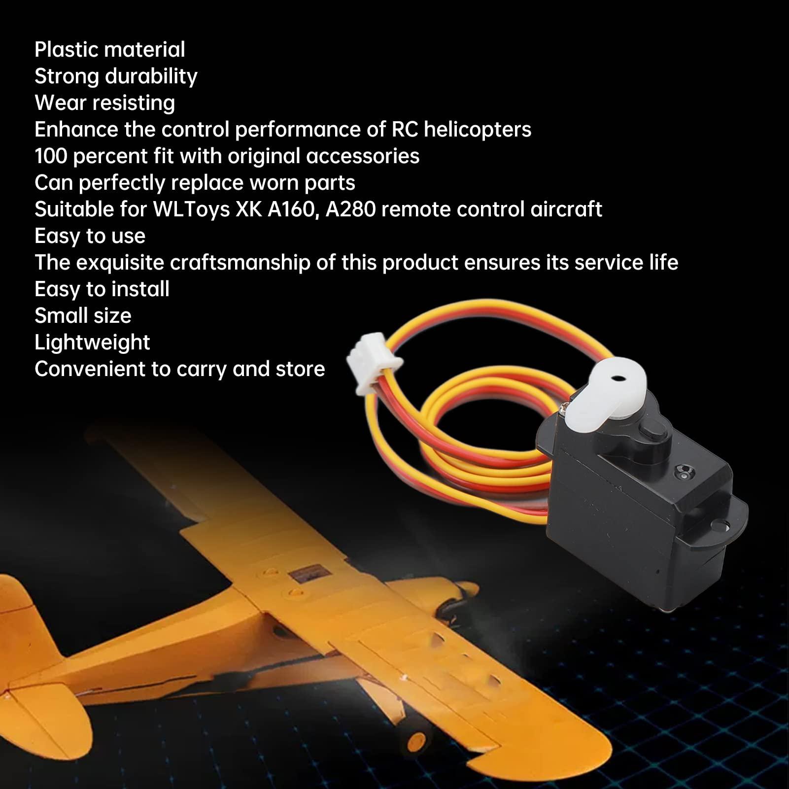 Naroote RC Helicopter Servo, RC Spare Parts RC Servo Replacement for A280 RC Aircraft