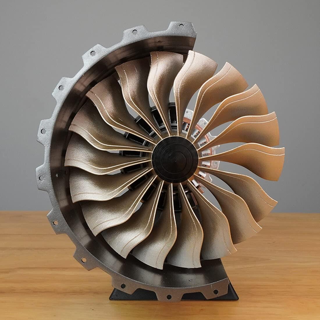 PANW PANW 1/20 Aircraft Trent 900 Turbofan Engine Model DIY Assembly Kits, Simulation Fighter Electric Engine Assembly Model, Build Your Own Turbofan Engine That Works (150+ PCS)