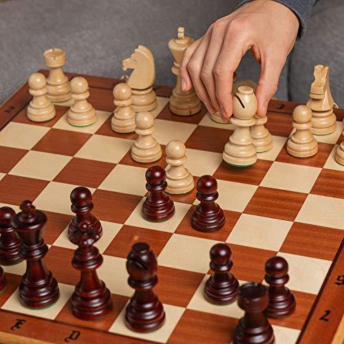 Master of Chess Classic Staunton Chess Set NO.7 | Master of Chess Wooden Chess Set | Handmade Tournament Chess Set Without Chess Table - Wooden Chess Pieces Only