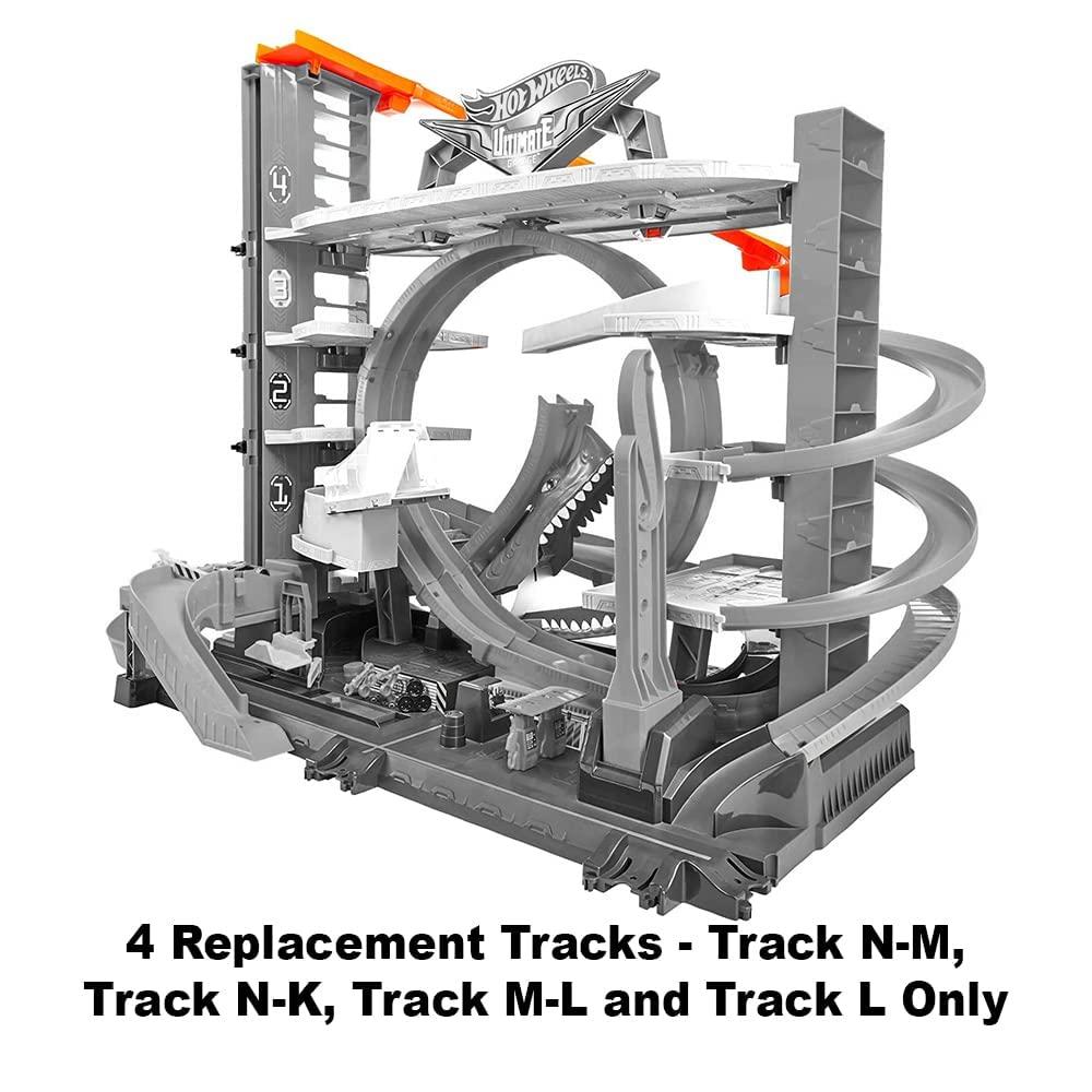 Hot Wheels Hot Wheels Replacement Parts Ultimate Garage Vehicle Playset - FTB69 ~ Replacement Track Bag ~ Includes Track N-M, Track N-K, Track M-L and Track L
