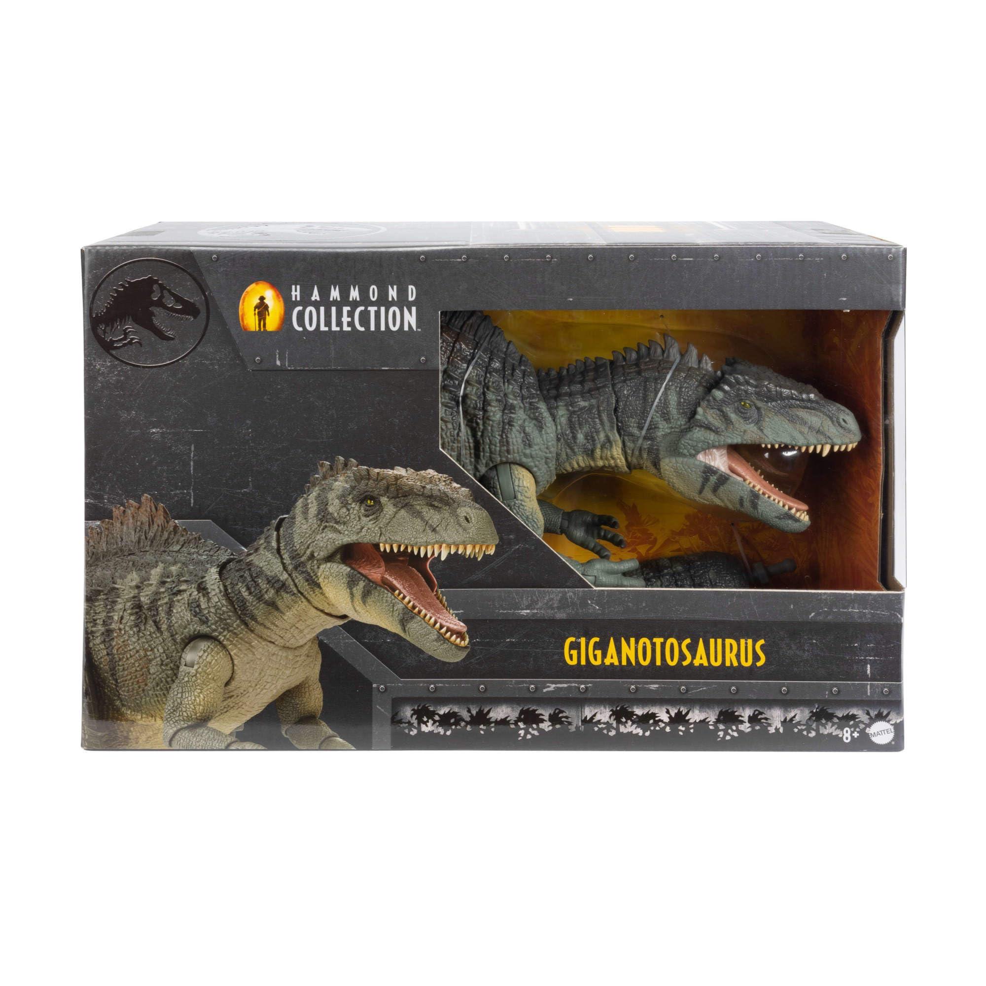 Mattel Mattel Jurassic World Dominion Hammond Collection Dinosaur Action Figure, Giganotosaurus Dino Toy with 21 Articulations, Glass Eyes, Wired Tail & Posable Tongue