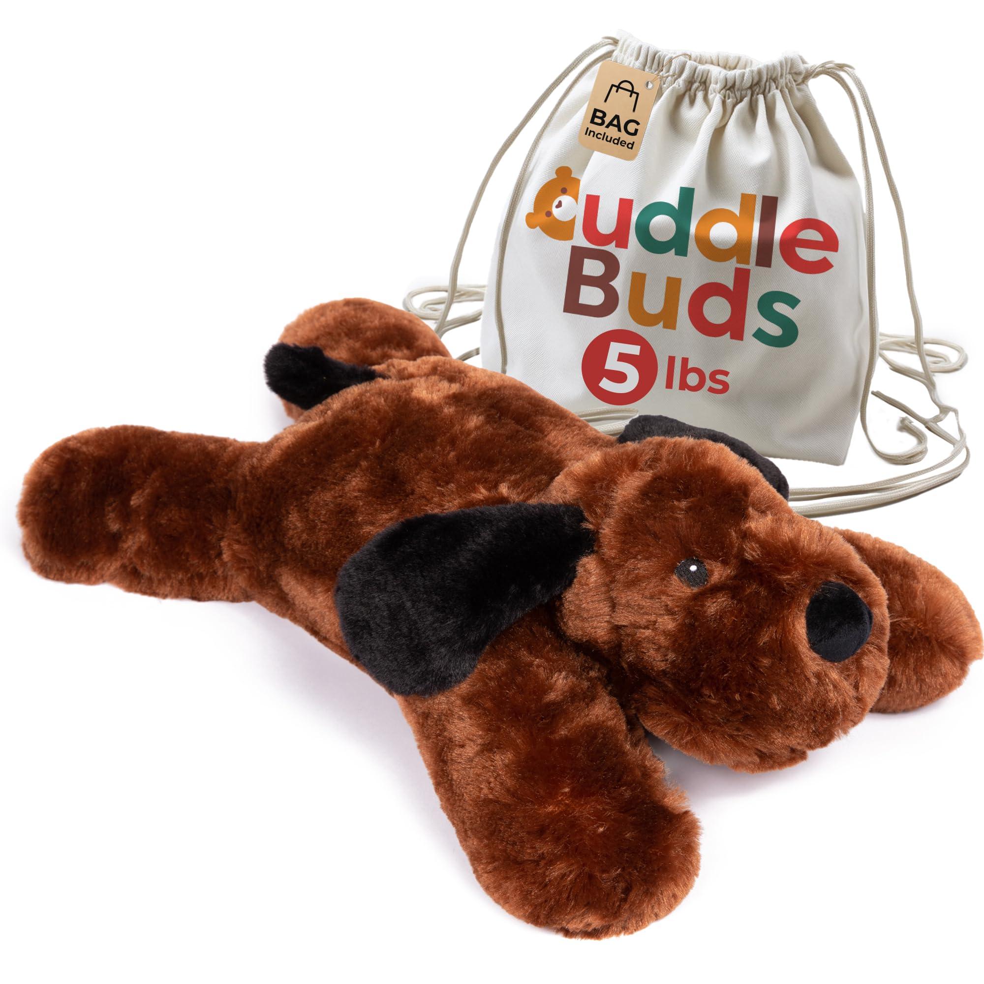 Cuddle Buds Cuddle Buds 5lbs Weighted Dog Stuffed Animal for Sensory Needs, 20\'\' Plush Dog, Weighted Stuffed Animals for Adults, Soft Plushie Toy