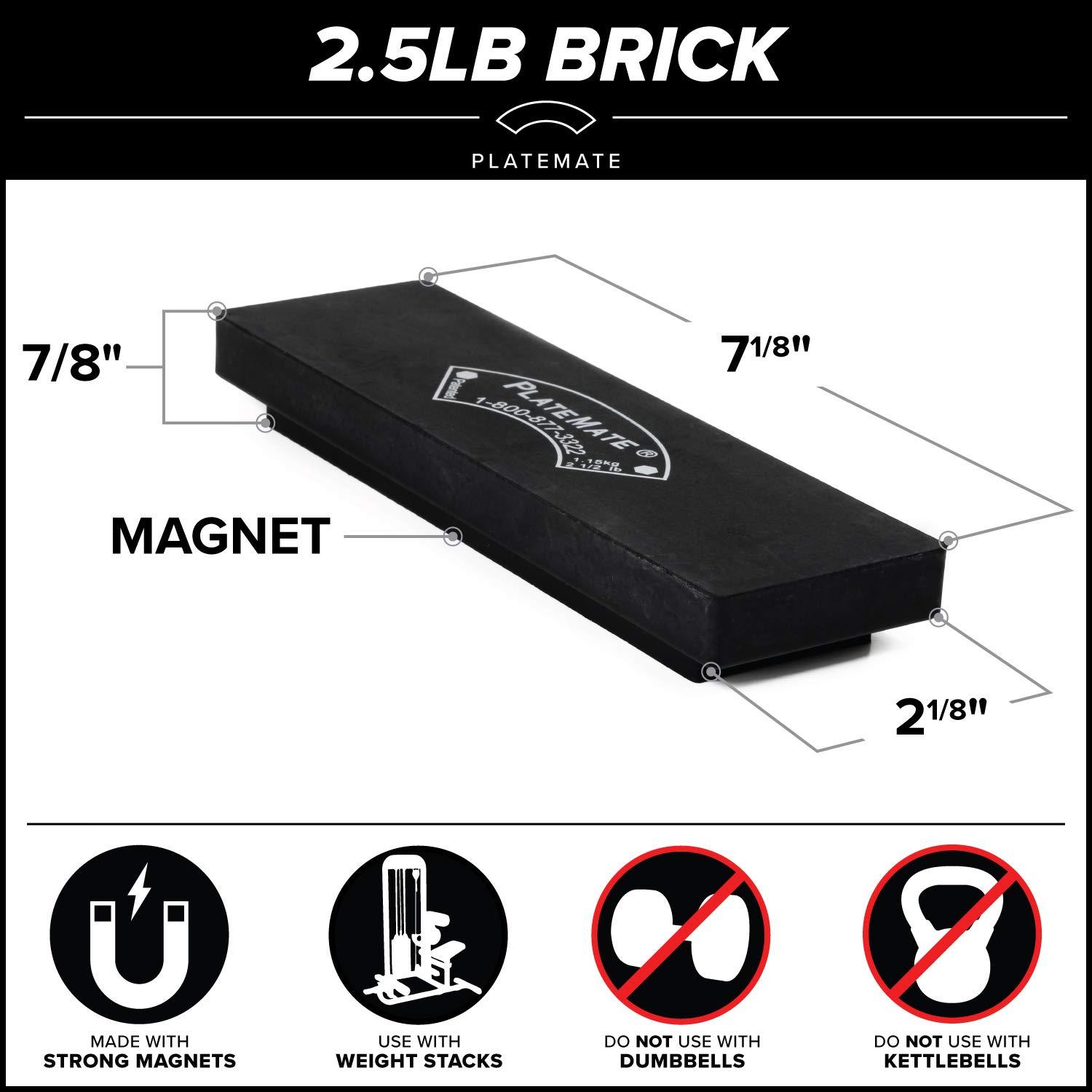 PlateMate PlateMate 2.5# Brick Magnet