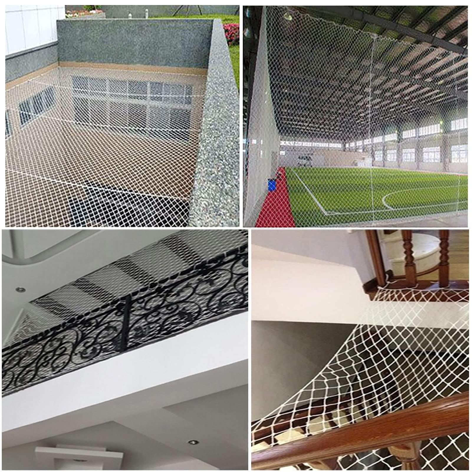 SCITOY SCITOY Safety Netting for Railings Manhole Cover Net Patio Fall Net Child Safety Net Construction Site Stair Protection Net Color : 10cm mesh, Size : 4x5m(13x16ft)