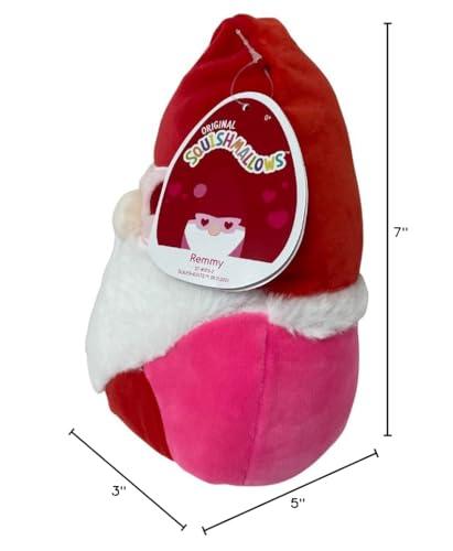 Squishmallows Squishmallow Official KellyToy Valentine\'s Day Squad (Remmy The Gnome, 7 Inch)