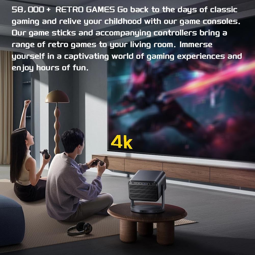 ToysCentral Basics X2 Ultra Game Stick 4k, Plug and Play Video Gaming Console with Games, 4K Output, Retro Game Stick 2.4G Wireless Controller, Plug and Play Video Games for TV (C)