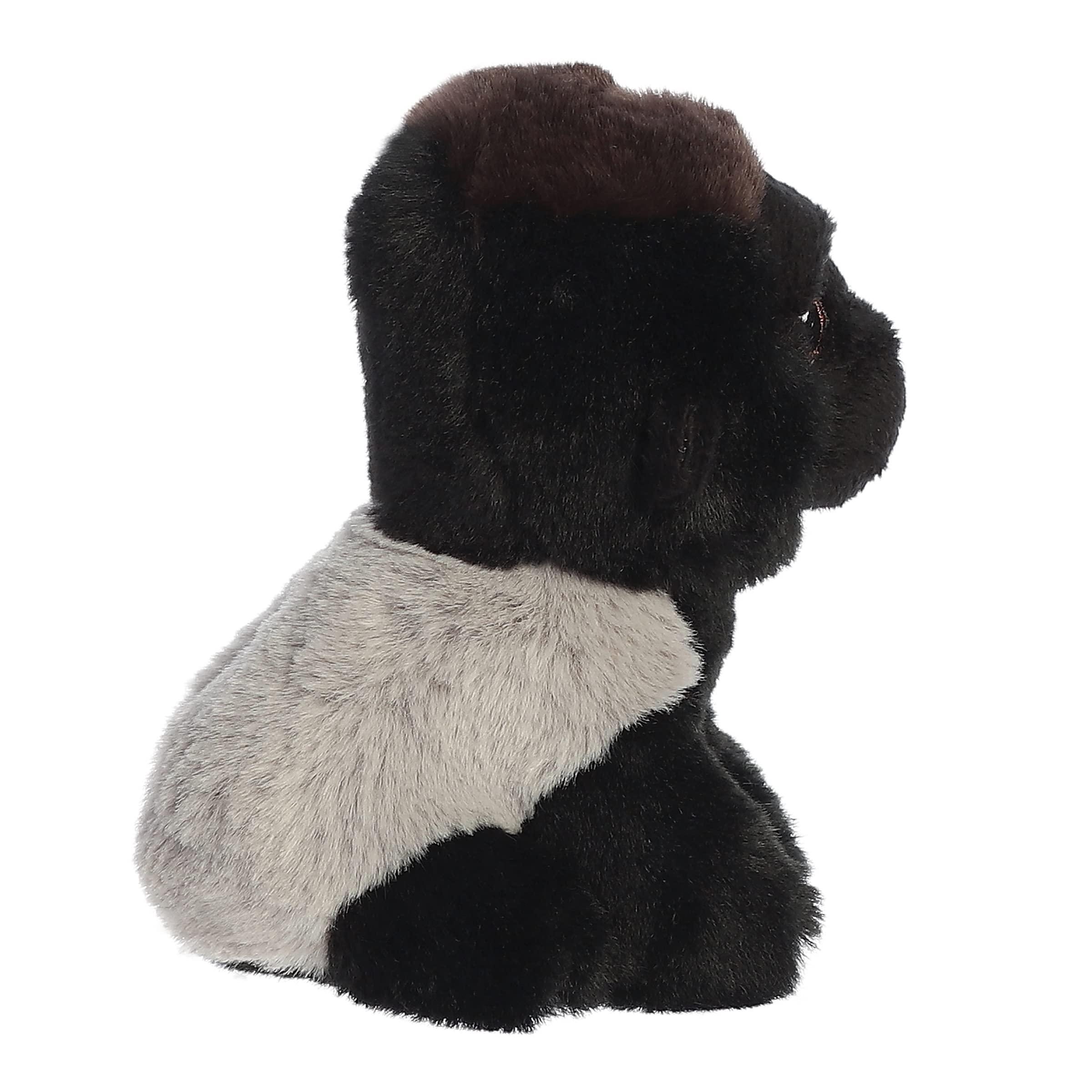 Aurora Aurora Eco-Friendly Eco Nation Gorilla Stuffed Animal - Environmental Consciousness - Recycled Materials - Black 5 Inches