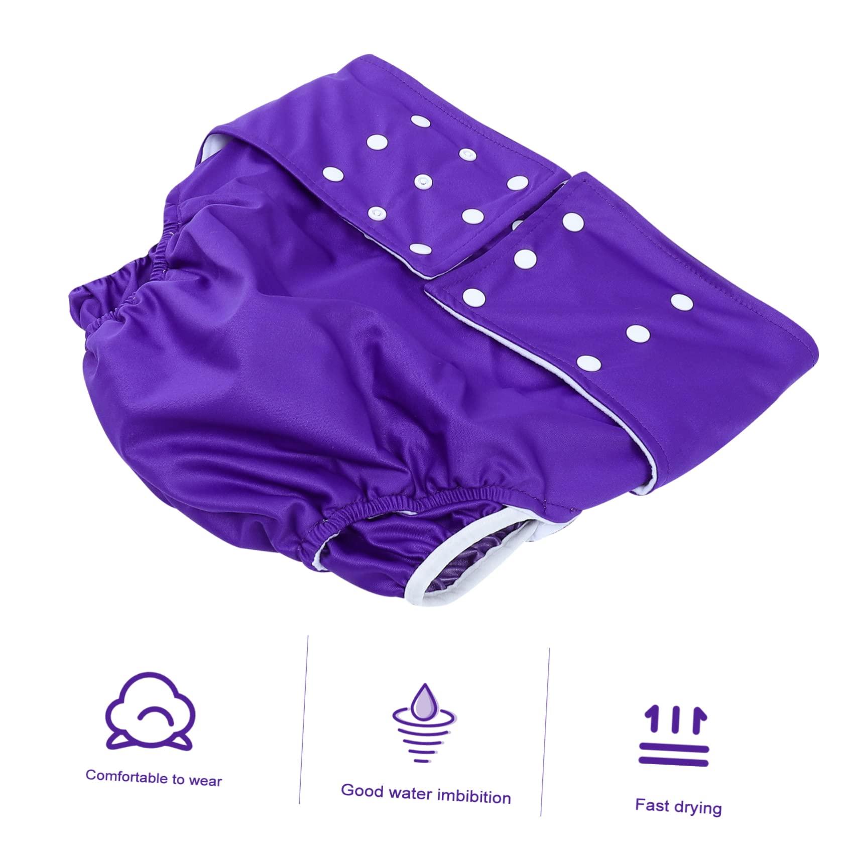 COLLBATH COLLBATH 1pc Breathable Adult Nappy Waterproof Design Reusable Washable Diaper for Women