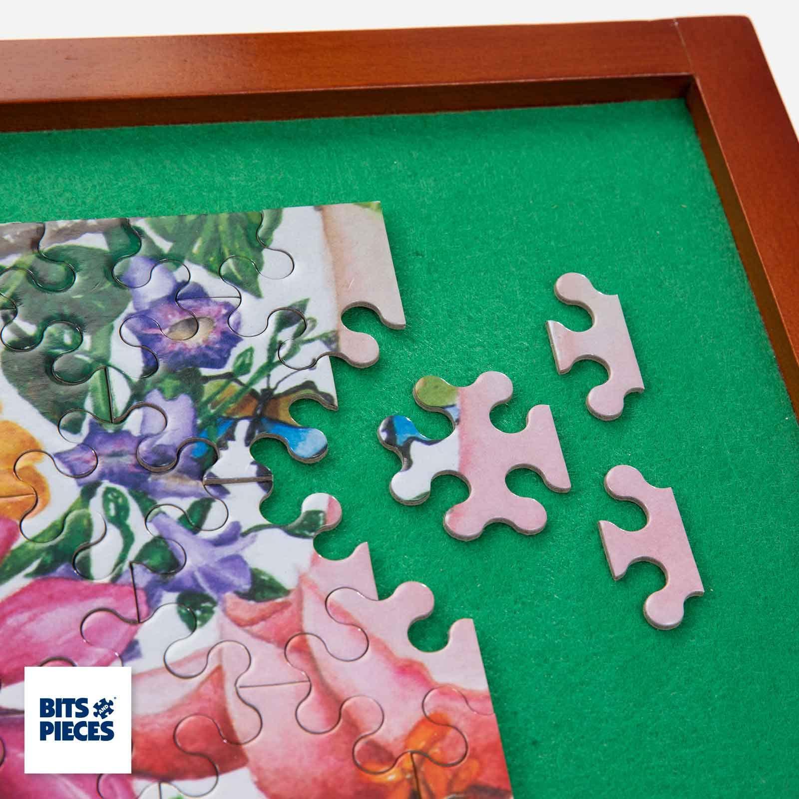 Bits and Pieces Bits and Pieces - 280 Piece Jigsaw Puzzle for Adults - 18\" x 24\" - \'Butterfly and Clematis Forest\' - 280 pc Large Piece Colorful Flowers Unique Puzzle Challenging Tessellation Jigsaw by Charlsie Kelly