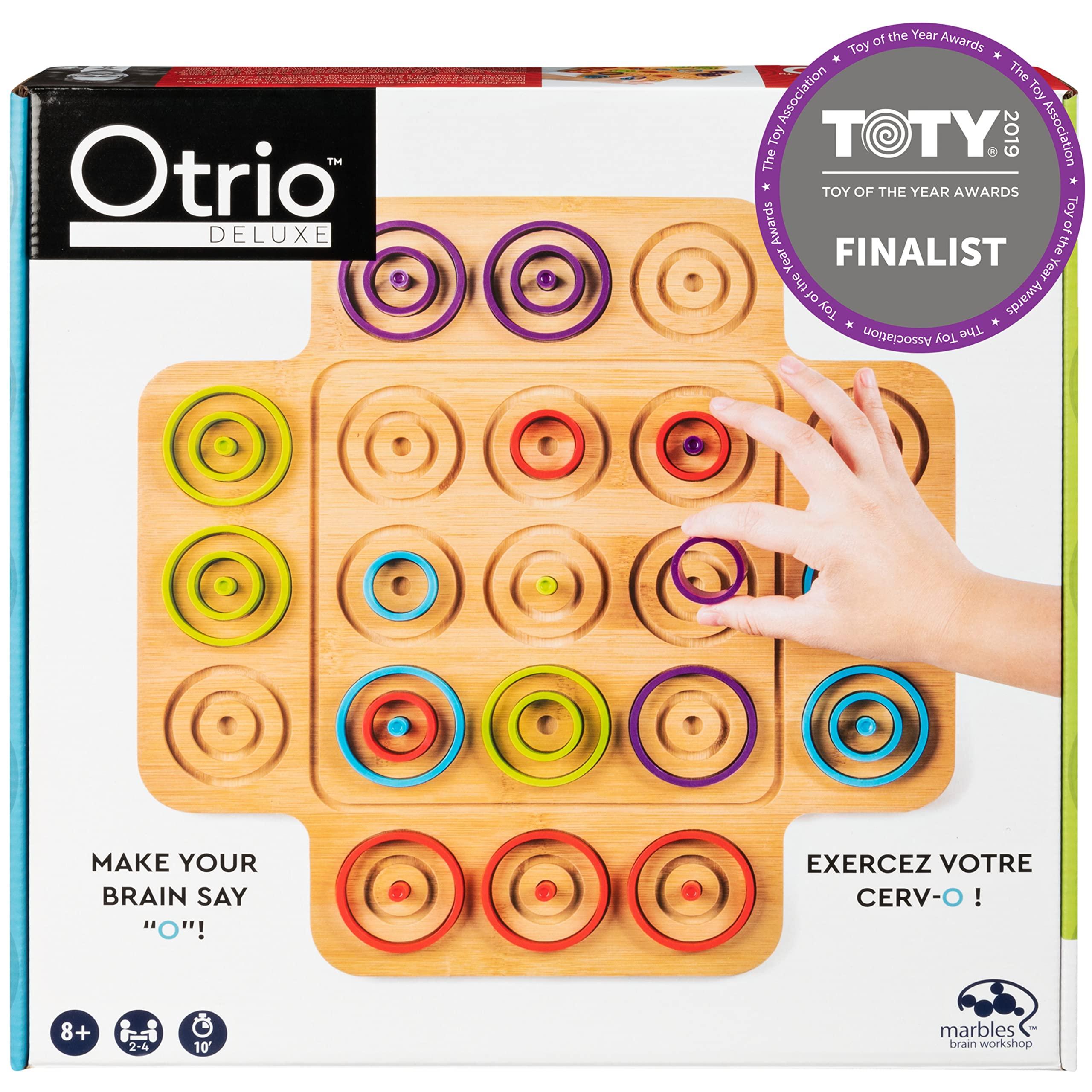 Marbles Spin Master Games, Otrio Wood Strategy Game, Fun Family Board Game, STEM Game, Interactive Puzzle Game, Family Game Night Game for Ages 8+