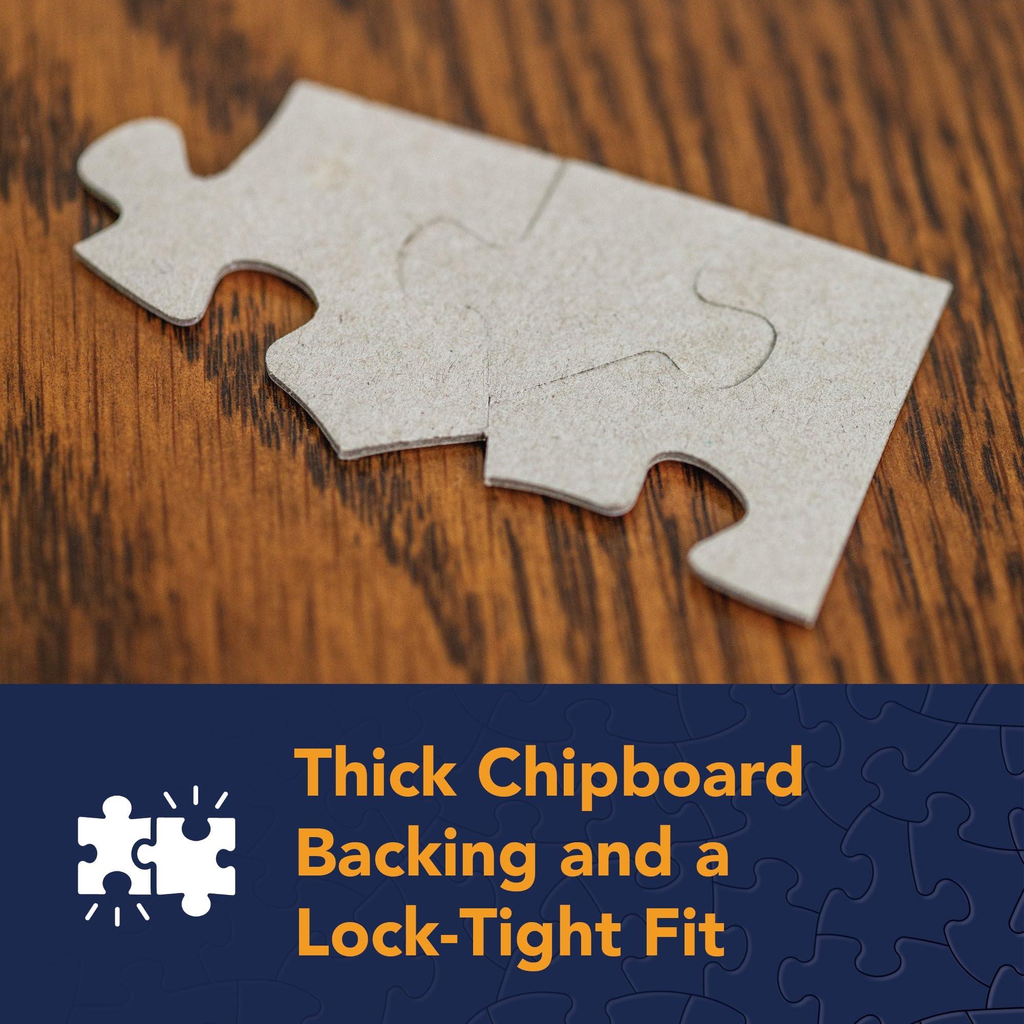 Bits and Pieces Bits and Pieces - Value Set of Three (3) - 100 Piece Jigsaw Puzzles for Seniors - Lettered Large Piece 100 pc Nature Jigsaws Bundle - 15 x 19 Each