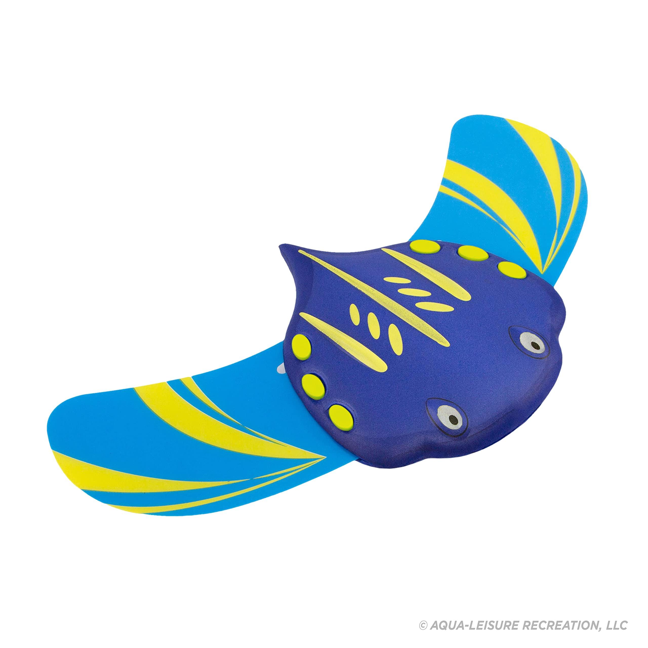 Aqua Leisure Aqua Stingray Underwater Glider, Swimming Pool Toy, Self-Propelled, Adjustable Fins, Travels up to 60 Feet, Dive and Retrieve Pool Toy