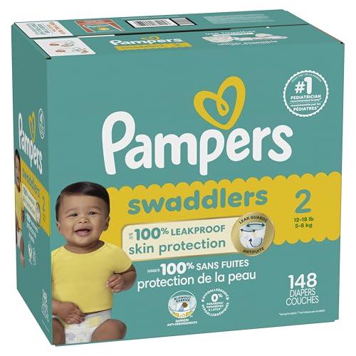 Pampers Pampers Baby Diapers - Swaddlers - Size 2, 148 Count, Ultra Absorbent Disposable Infant Diaper
