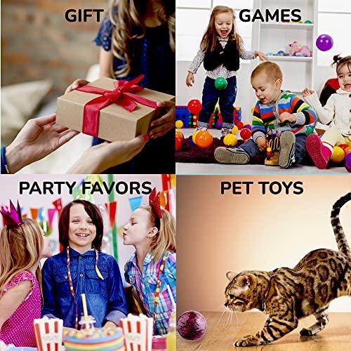 Entervending Entervending Bouncy Balls - Rubber Balls for Kids - Blue and Red ICY Bounce Balls - 50 Pcs Large Bouncy Ball 45 mm - Super Ball Vending Machine Toys - Bouncing Balls Party Favors