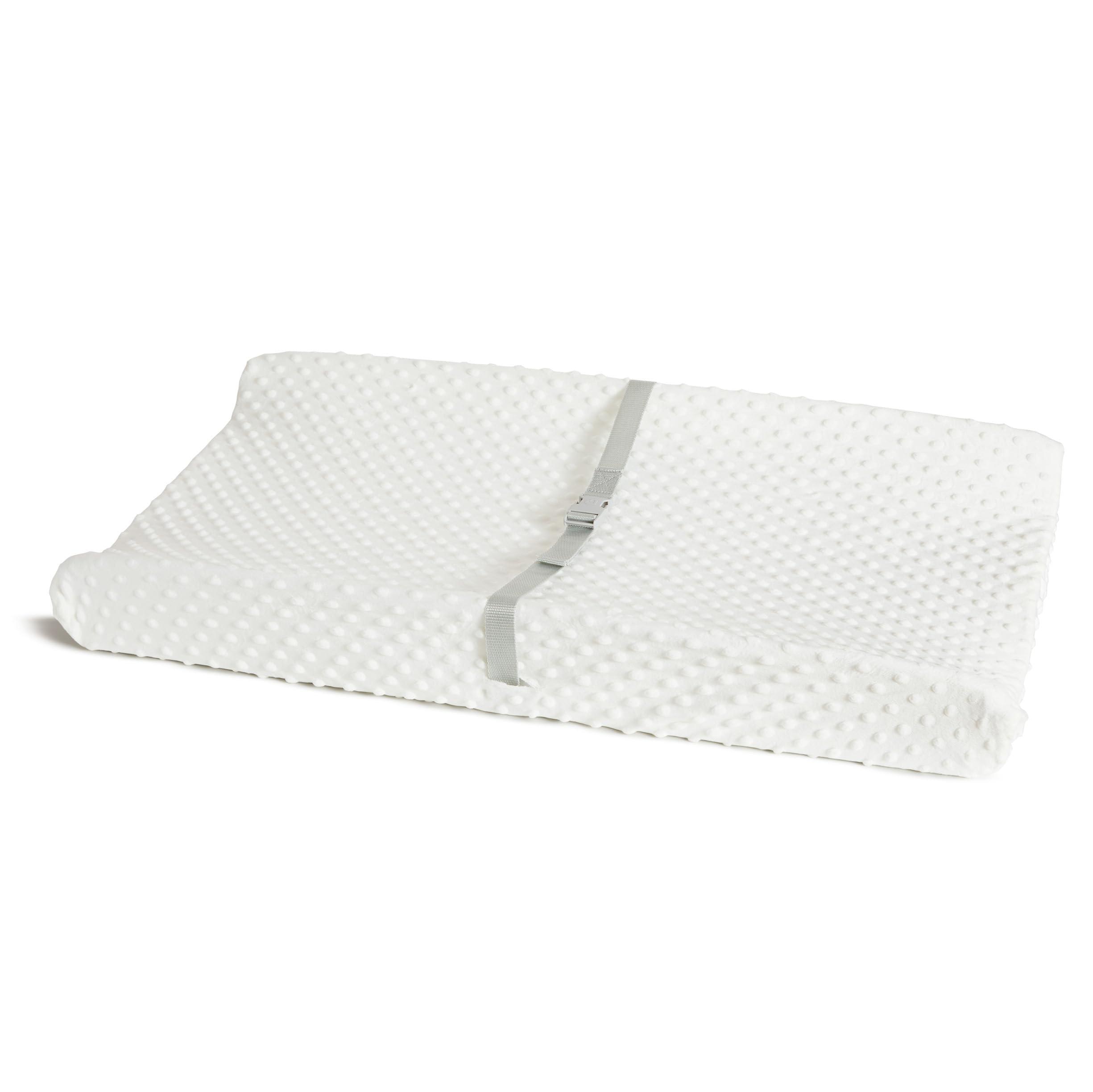 Munchkin Munchkin Secure Grip Baby Diaper Changing Pad with Cover for Dresser, Waterproof and Wipeable, Contoured, Standard Size (16" x 31"), White