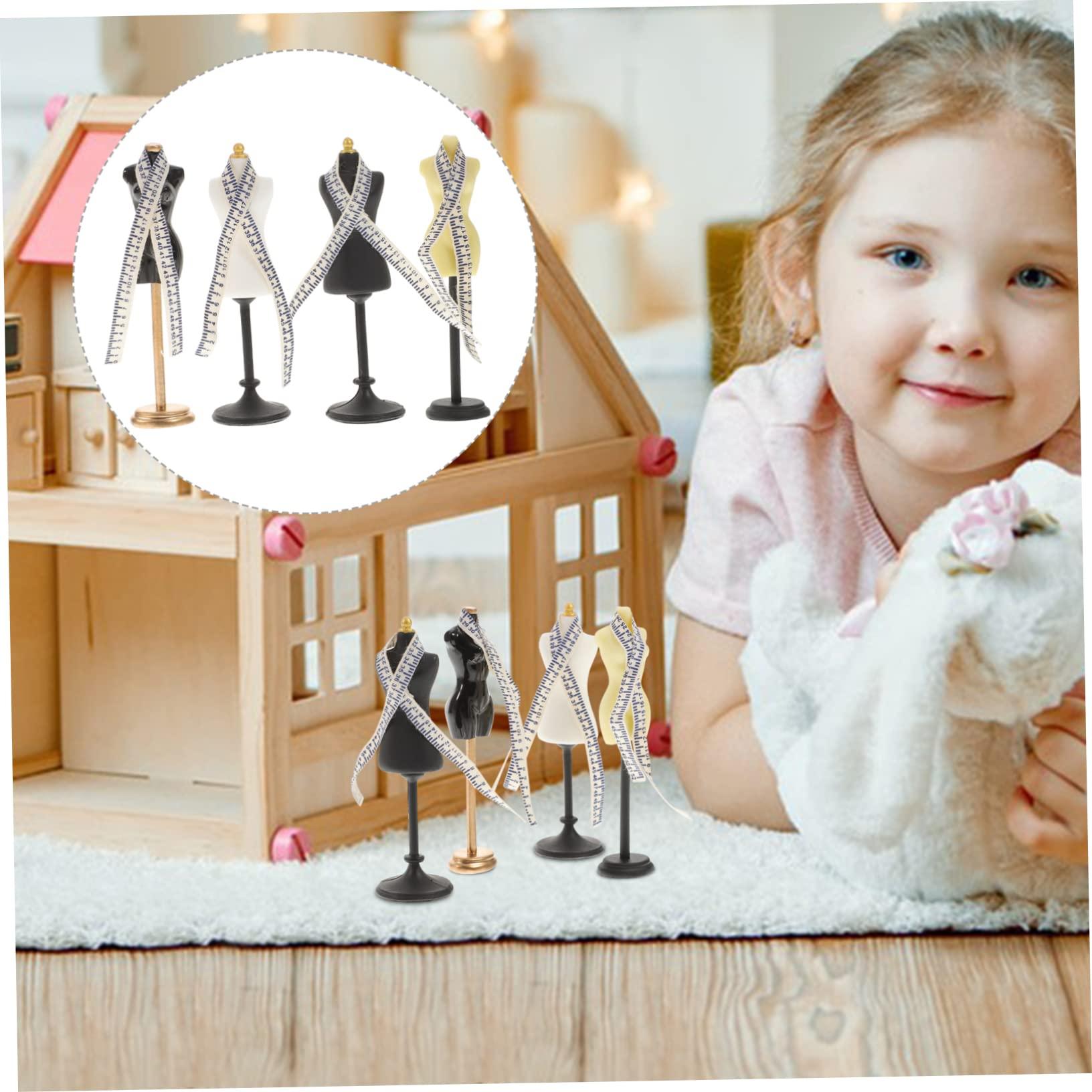 Toyvian 16 Sets Miniature Scene Mannequin Sewing Mannequin Miniature Dress Form Miniature Female Mannequin Small Female Mannequin Doll Female Mannequin Doll Accessory Doll Dress Form