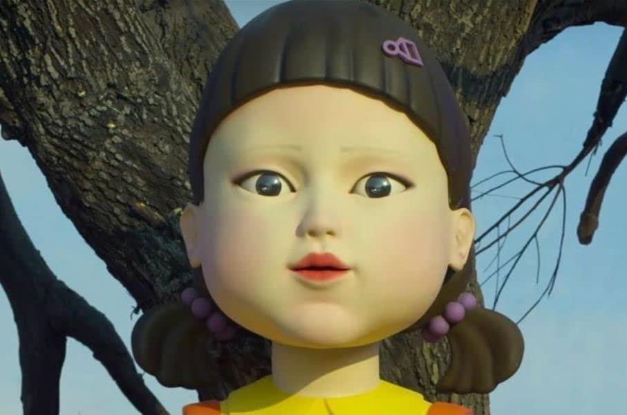 Enigma Costume Wigs Robot Doll Squid Color Brown - Enigma Wigs Red Green Light Game Giant Killer Girl Pigtails Korean Younghee Fancy Dress Bundle MaxWigs Costume Wig Care Guide