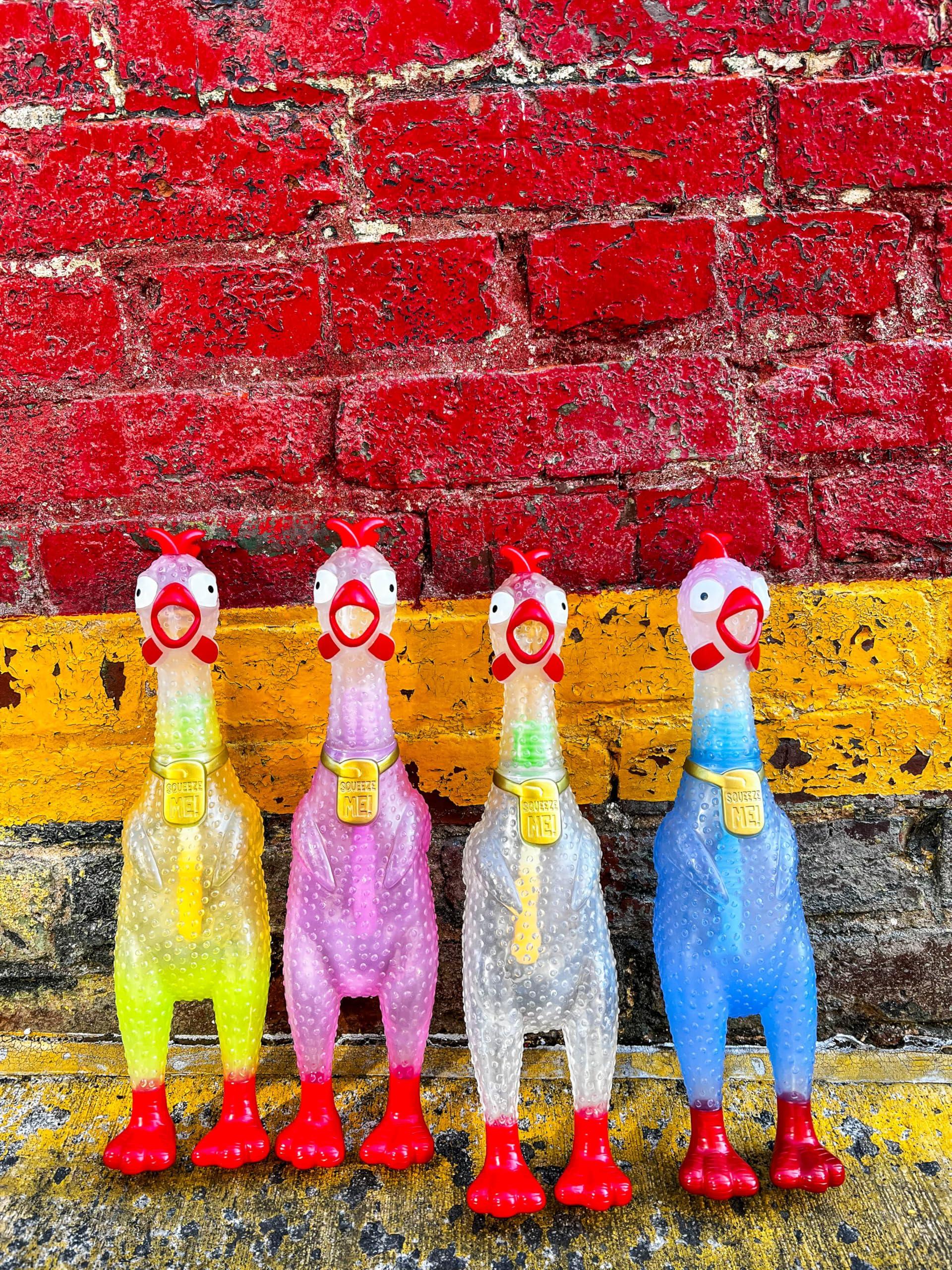 Animolds Animolds Hug Me Giant Rubber Chicken- Huge Stress Relief Screaming Chicken Toy | Screams Up to 45 Seconds- Novelty Gag and Prank Toys | Funny Toys Gifts for Christmas Stocking Stuffers for Kids Adult