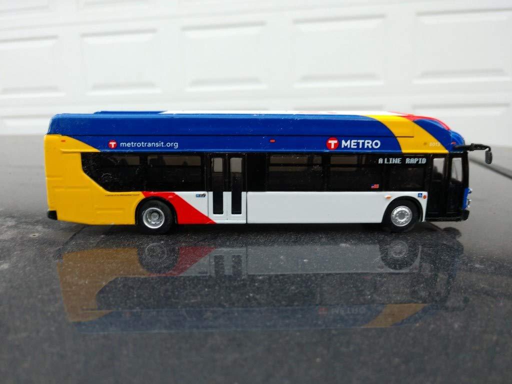 Iconic Replicas New Flyer Xcelsior Bus 1/87 Scale-HO Scale Metro Transit-Minneapolis/ St Paul Transit Bus Iconic Replicas New!