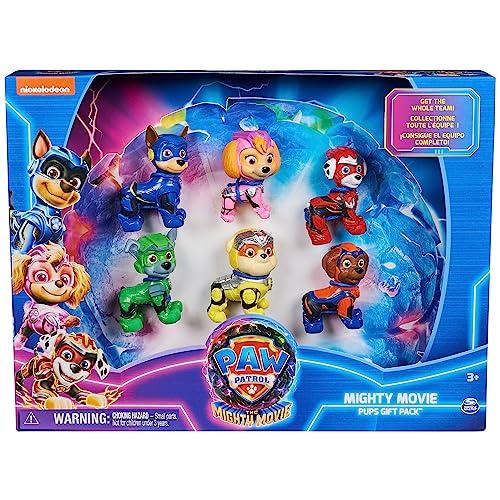 Paw Patrol Paw Patrol: The Mighty Movie, Toy Figures Gift Pack, with 6 Collectible Action Figures, Kids Toys for Boys and Girls Ages 3 and up