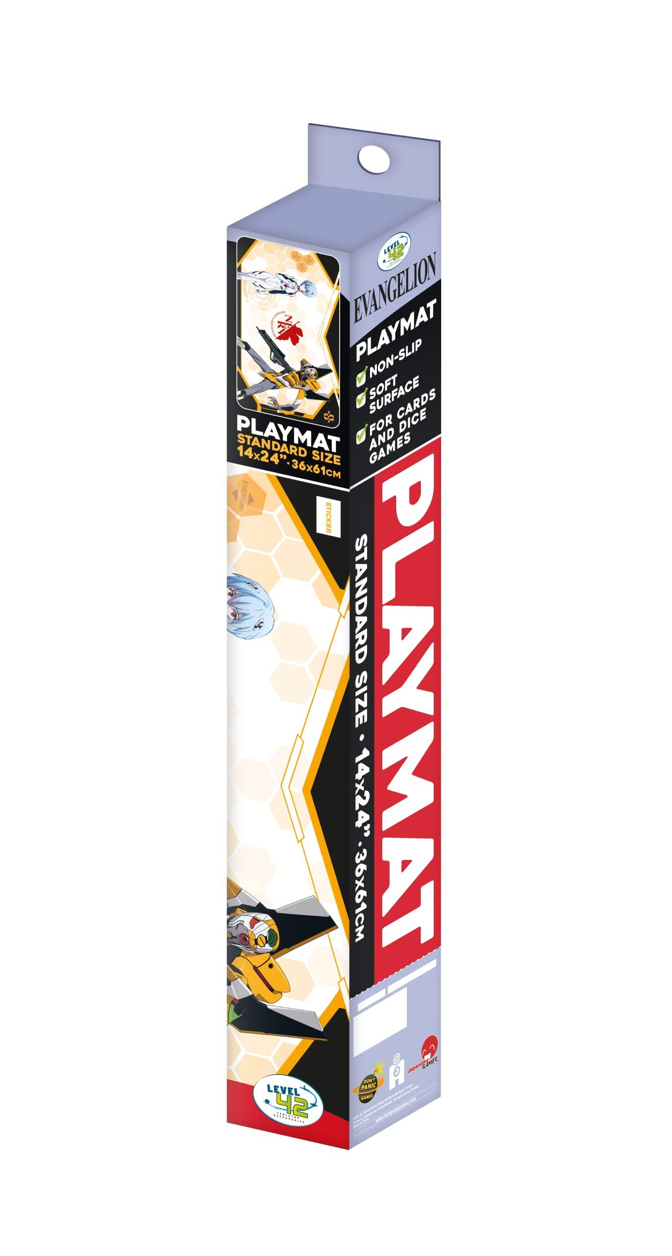 Japanime Games Japanime Games Evangelion: EVA 00 Playmat Gaming Playmat | Large Size (24 x 14) | Premium Neoprene Surface, Non-Slip Base | Your Favorite Heroes