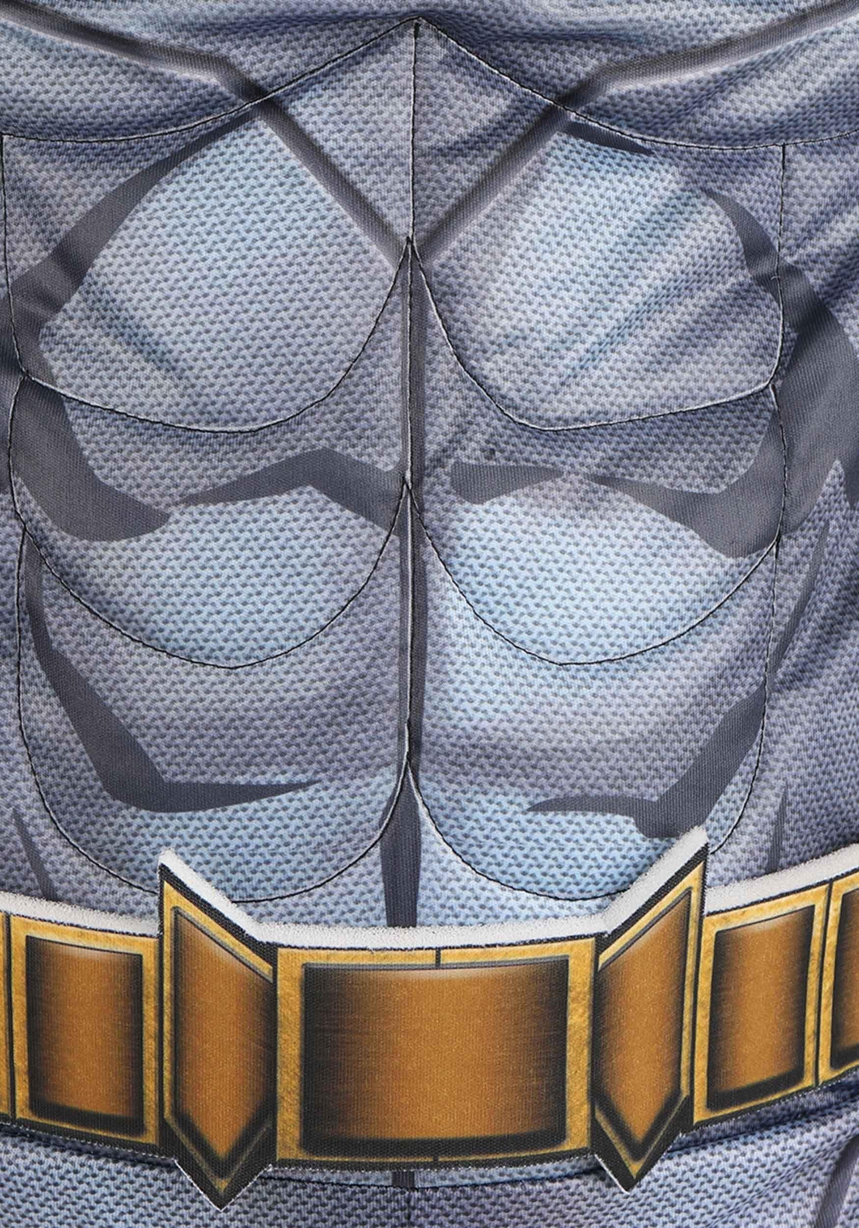 Fun Costumes Fun Costumes Deluxe DC Comics Batman for Kids, Black Superhero Suit, Cape & Mask for Parties & Halloween Medium