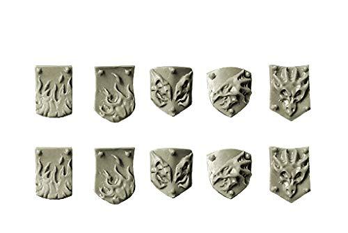 Spellcrow Spellcrow Conversion Bits: Small Shields for Salamanders Dragons Knights