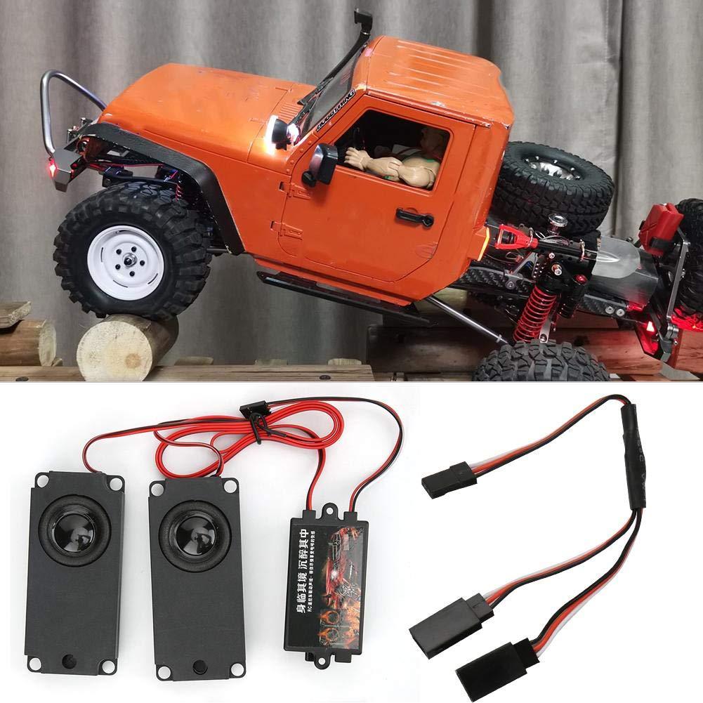 Naroote Car Driving Simulator, Rc Sound Kit, Engine Sound Simulator Volume Adjustable Simulator System RC Engine Sound Unit Kit Memory Chip for 94123 1/10 Scale RC Car Model