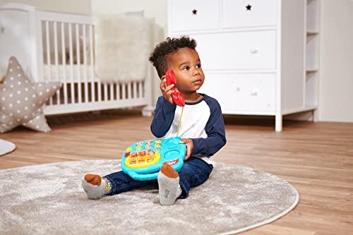 Simba Simba 104010016 20 cm ABC Telephone/with Different Sounds/Rotating Picture Display, Multi-Coloured