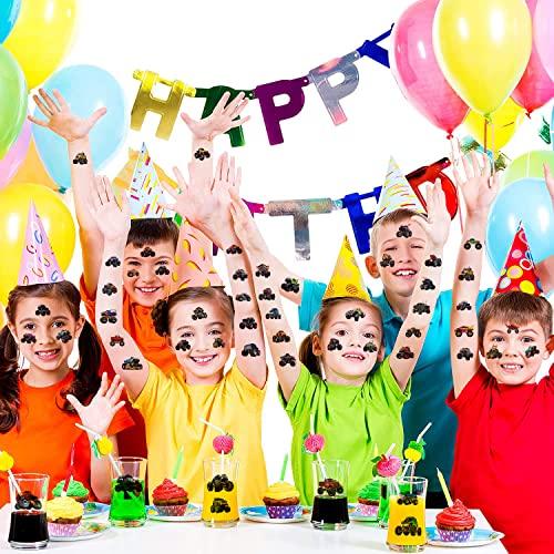 JHGKHH 20 Sheets Monster Truck Temporary Tattoos for Kids, Monster Truck Party Supplies Decorations Cool Car Fake Tattoos Sticker Monster Truck Party Favors for Kids Boys Girls Teens Party Game Gifts