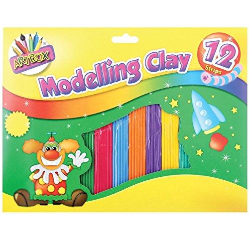 ARTBOX ArtBox Colourful Modelling Clay (12 Strips) (One Pack) (Multicolored)
