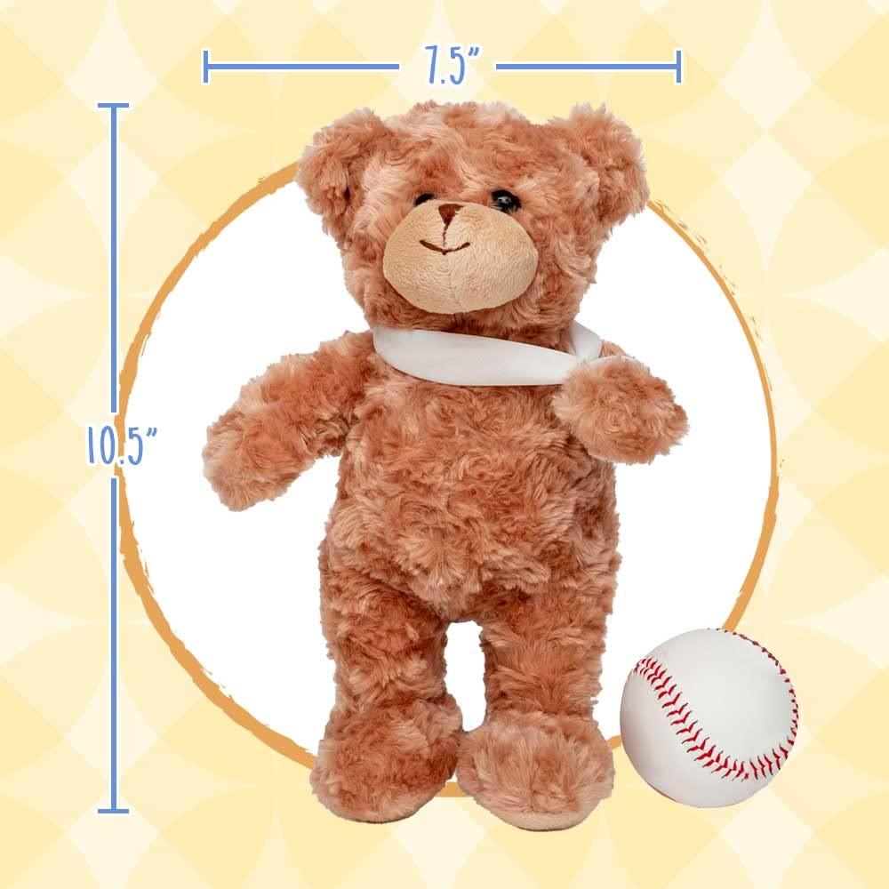 Jolitee Jolitee Recovery Bear Gifts for Kids and Adults, Teddy Broken Arm Broken Leg, Get Well Stuffed Animal Teddy Bear with Left or Right Arm Cast Sling 10.5 inches (Broken Arm Teddy Bear)