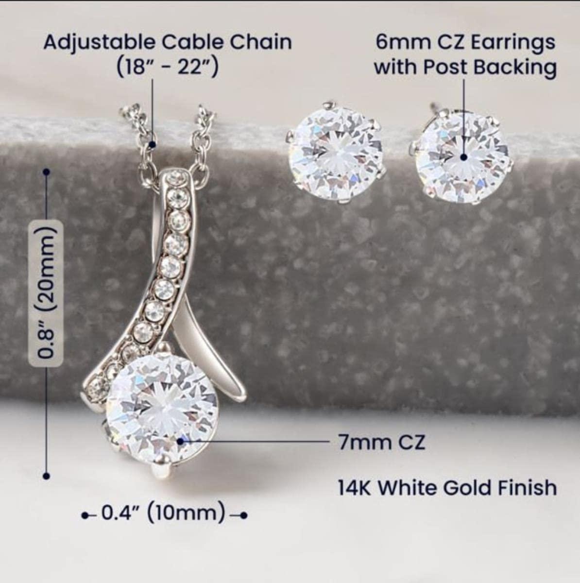 MAMABLUESKY Mom To Be Birthdays Day Alluring Necklace Earings Set, Mommy Birthday Gift from Baby, Mom To Be Necklace, Gift for Expecting Moms, New Mom Gift From Husband, Pregnancy Gift for Mom To Be, Birthdays Gift for Pregnant Wife, Birthday Moms To Be Gifts (L