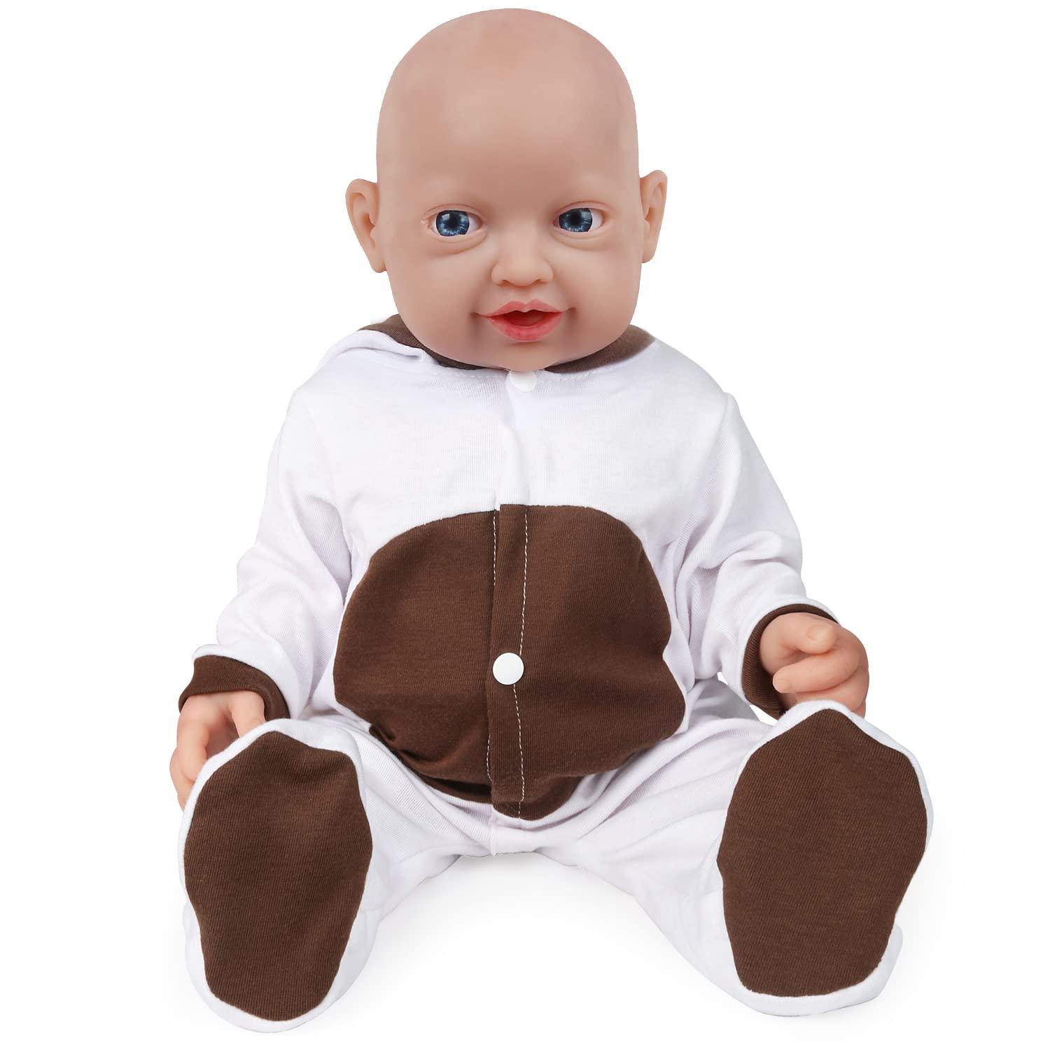 Vollence Vollence 23 inch Silicone Reborn Baby Dolls Anatomically Correct Lifelike Silicone Newborn Baby Doll for Children Birthday Gift - Girl