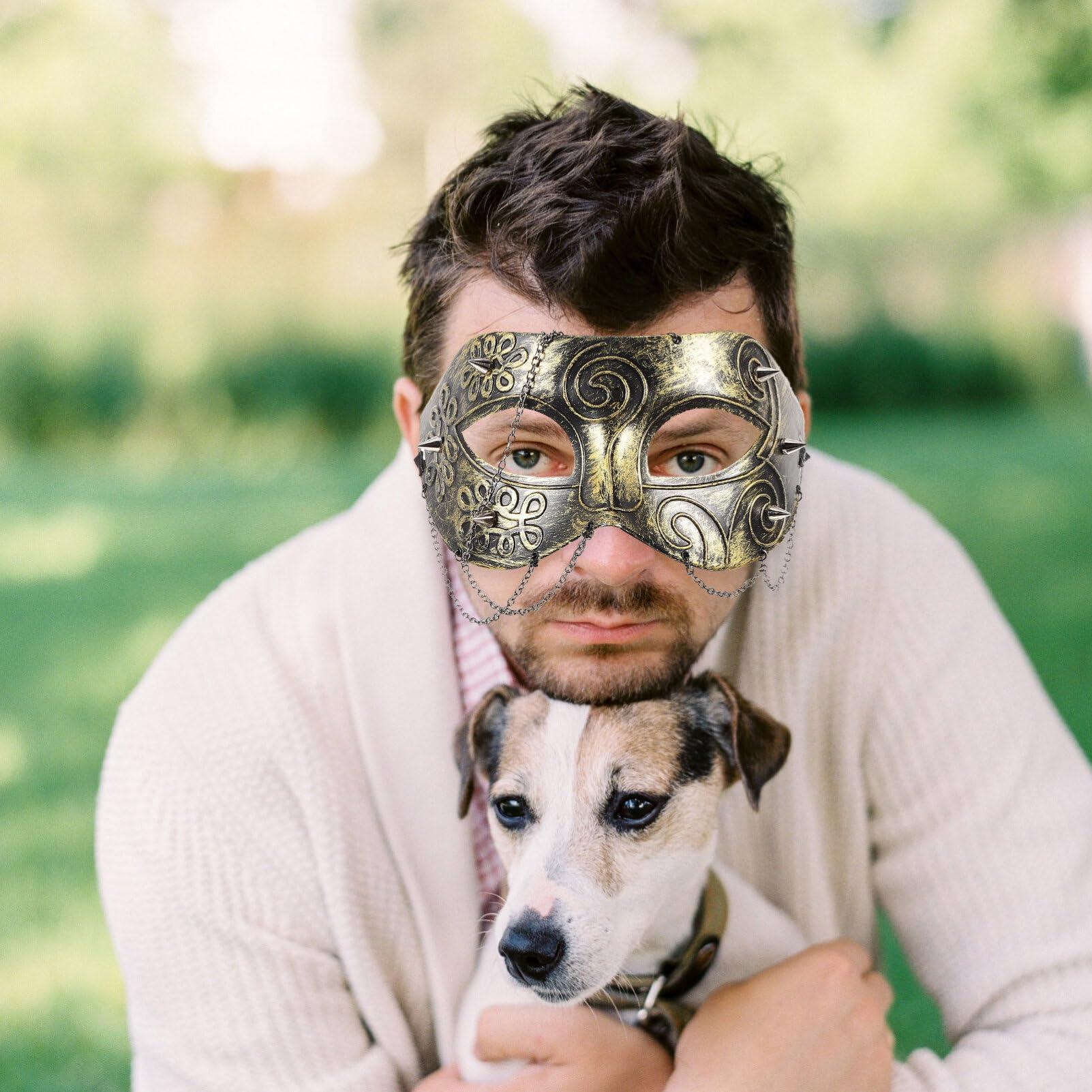 Didiseaon Didiseaon 2pcs Halloween Punk Gas Masks Halloween Scary Costume Masks Cosplay Prop Venetian Masks Retro Steampunk Masquerade Masks Steampunk Dress up Party Masquerade Mask Headwear Headgear