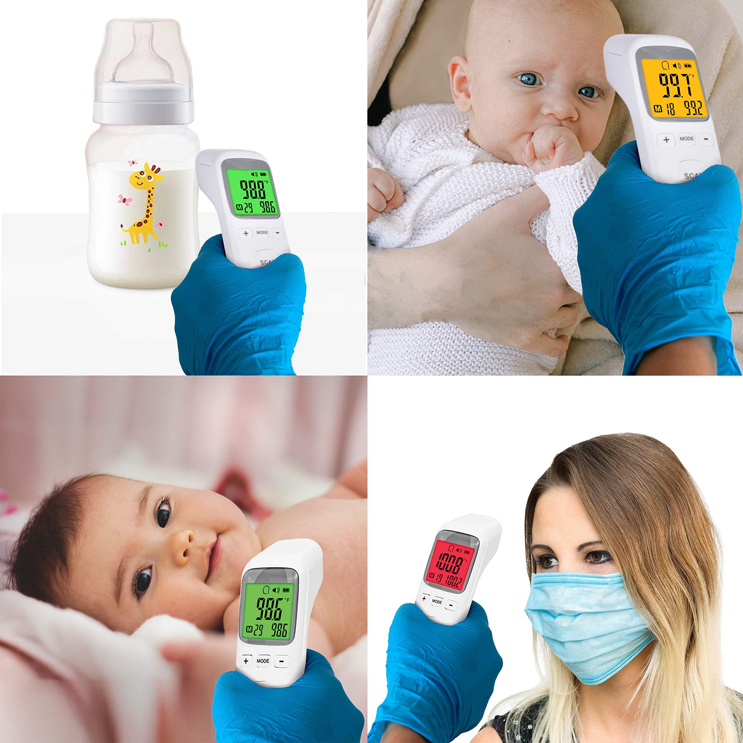 SANSHIELD SANSHIELD Non-Contact Forehead Thermometer - Infrared Digital Thermometer for Adults Kids Elderly, Touchless Temperature Scanner for Fever with Body and Object Modes (Batteries NOT Included)