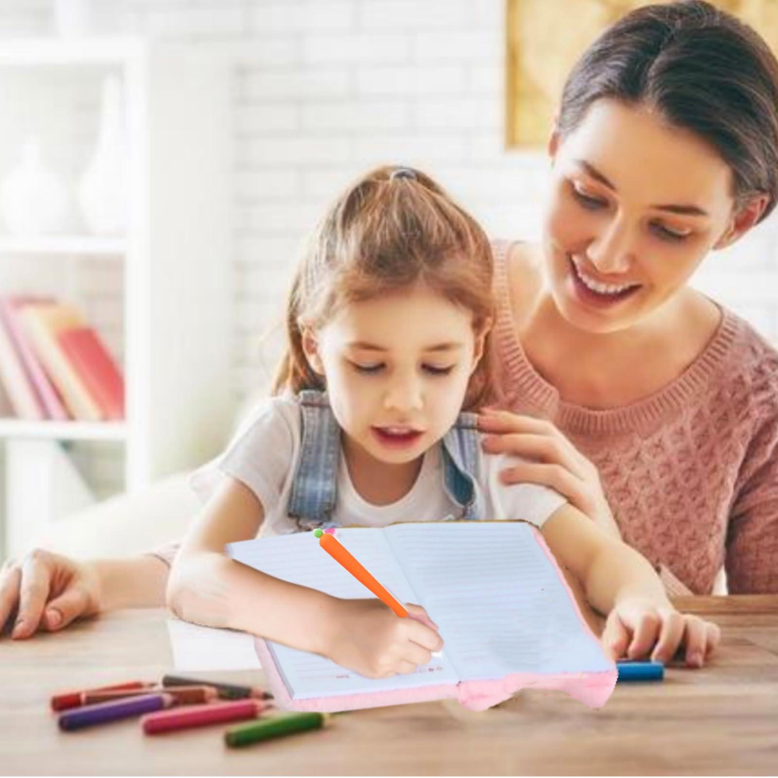 Luolizon Luolizon Bunny Diary with Lock for Girls,Kids Cute Fuzzy Journal Girls Fluffy Rabbit Notebook Age 8-12 Set with 2 Carrot Pens for Easter DayBirthday,New Year