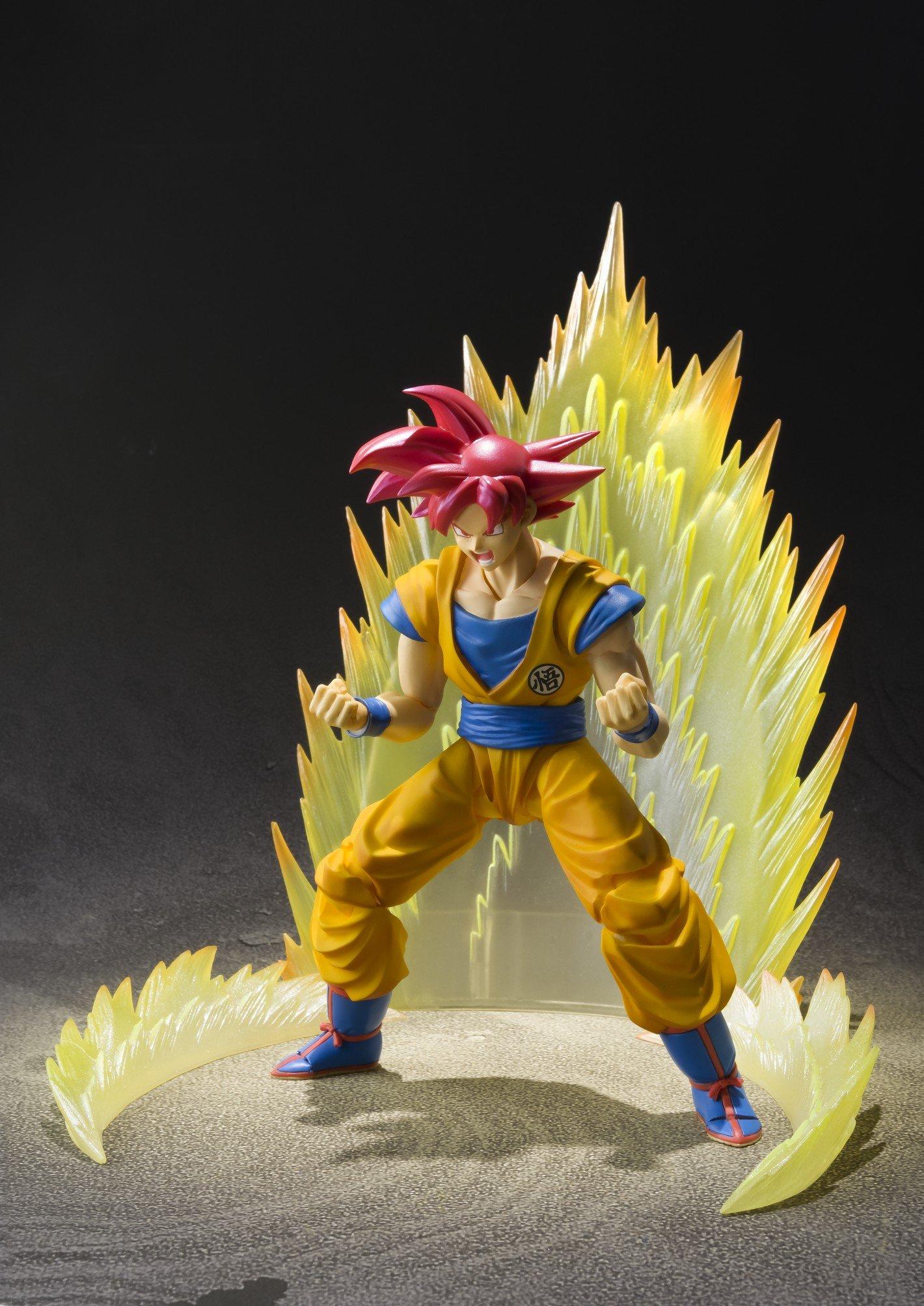 TAMASHII NATIONS Bandai Tamashii Nations S.H. Figuarts Super Saiyan God Son Goku "Dragon Ball Super" Action Figure