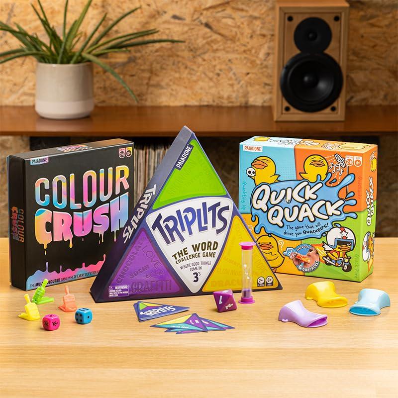 Paladone Paladone Quick Quack, A Funny Duck Themed Board Game for 2-6 Players - Involves Trivia, Karaoke, Acting, and Fun Challenges