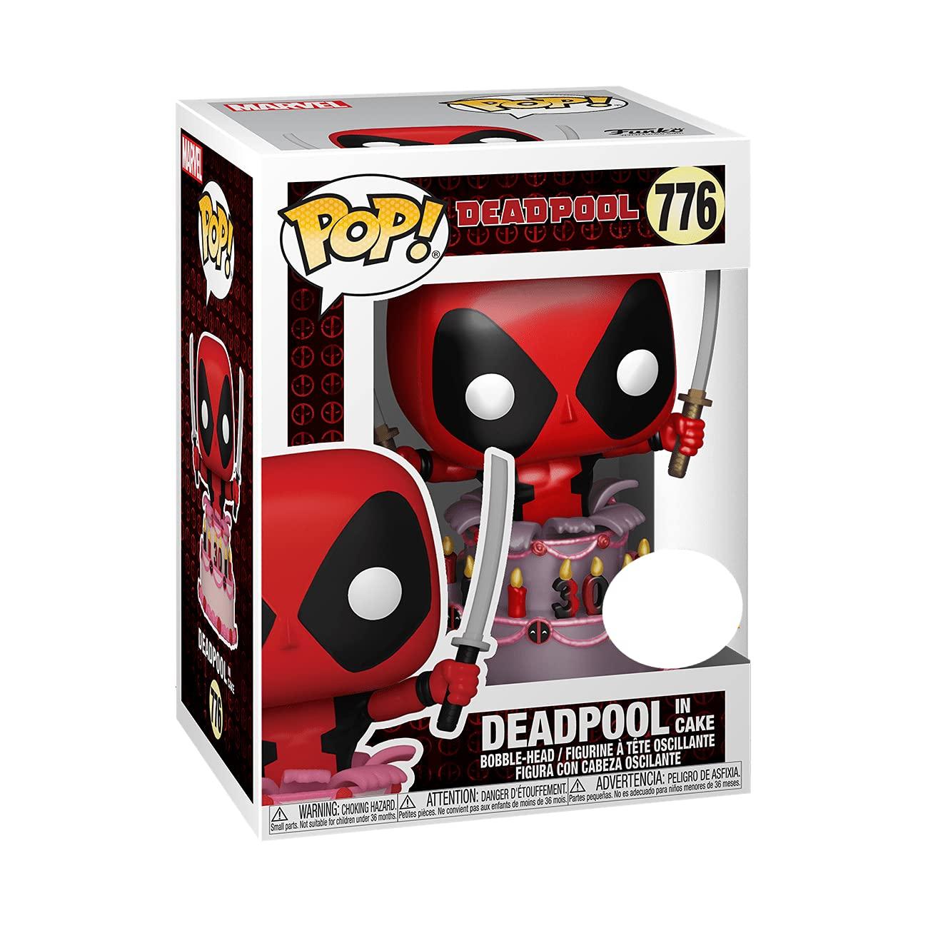 Pop! Funko Pop! Marvel 7/11 Exclusive 30th Anniversary Deadpool in Birthday Cake #776