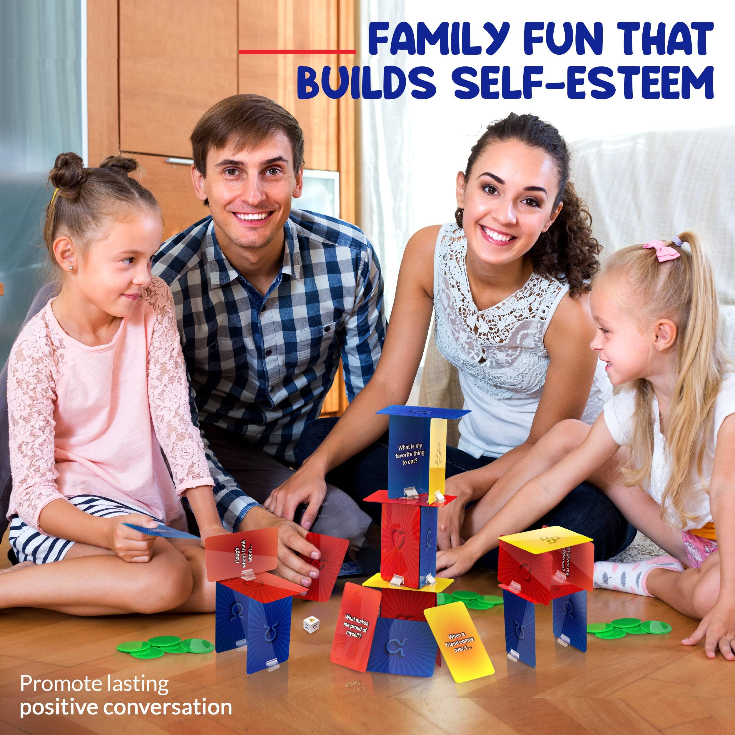 StrongSuit StrongSuit -The Tower of Self Esteem, Therapy Games for Kids & Counseling Games | CBT Play Therapy Tools to Boost Social Skills, Emotion Regulation, Mindfulness - for Therapists, Counselors, Parents