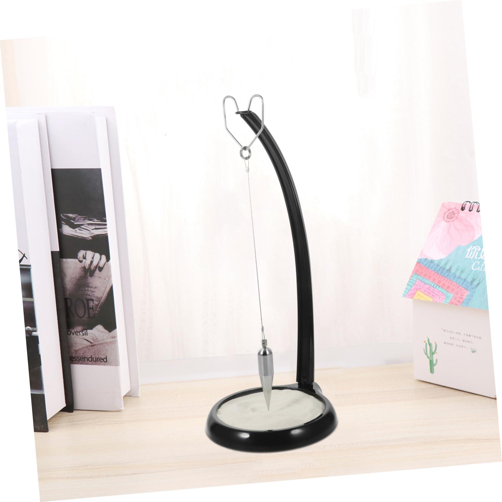 BESTonZON BESTonZON Home Decor Pendulum Table Centerpiece Metal Sand Pendulum Gravity Sand Pendulum Sand Table Pendulum Sisyphus Table Art Natural Sand Pendulum Bracket Iron Bookcase Office