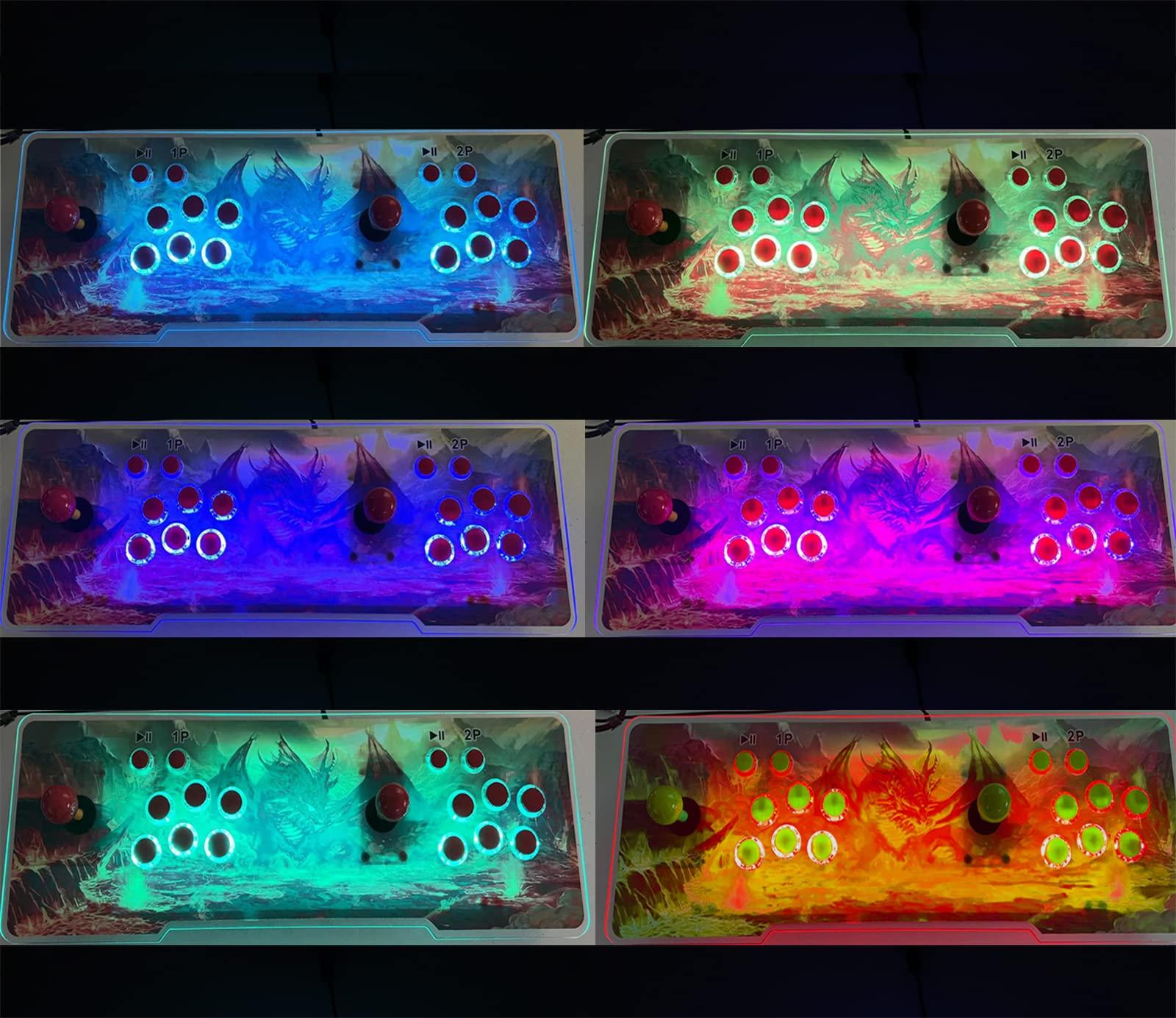 RegiisJoy RegiisJoy 30000 in 1 Pandoras Box 70S Arcade Game Console Retro Game Machine for PC & Projector & TV, 2-4 Players,3D Games, Search/Hide/Save/Load/Pause Games