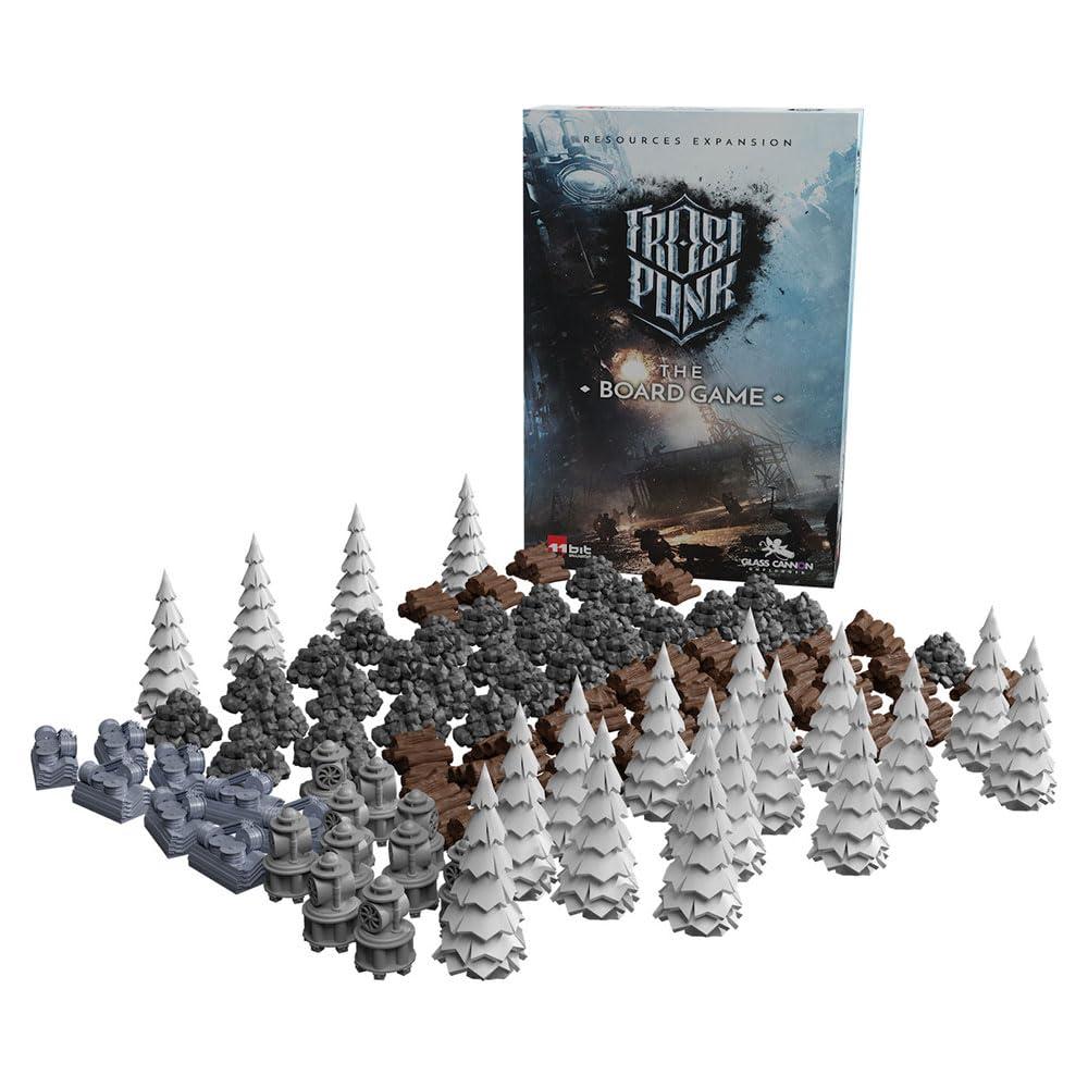 Rebel Rebel Studio Frostpunk The Board Game Resources Expansion - 98 Plastic Miniatures, Deluxe Component Upgrade for Enhanced Gameplay Aesthetics! Ages 16+, 1-4 Players, 120-150 Minute Playtime