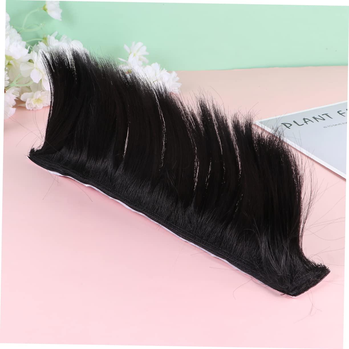 OFFSCH OFFSCH Cockscomb Wig Kids Helmet Mohawk Short Hair Wig Mohawk Wig Party Adhesive Wig Motorcycle Mohawk Accessory Bike Helmet Mohawk Helmet Accessories Kids Decor Prom Child Hair Piece