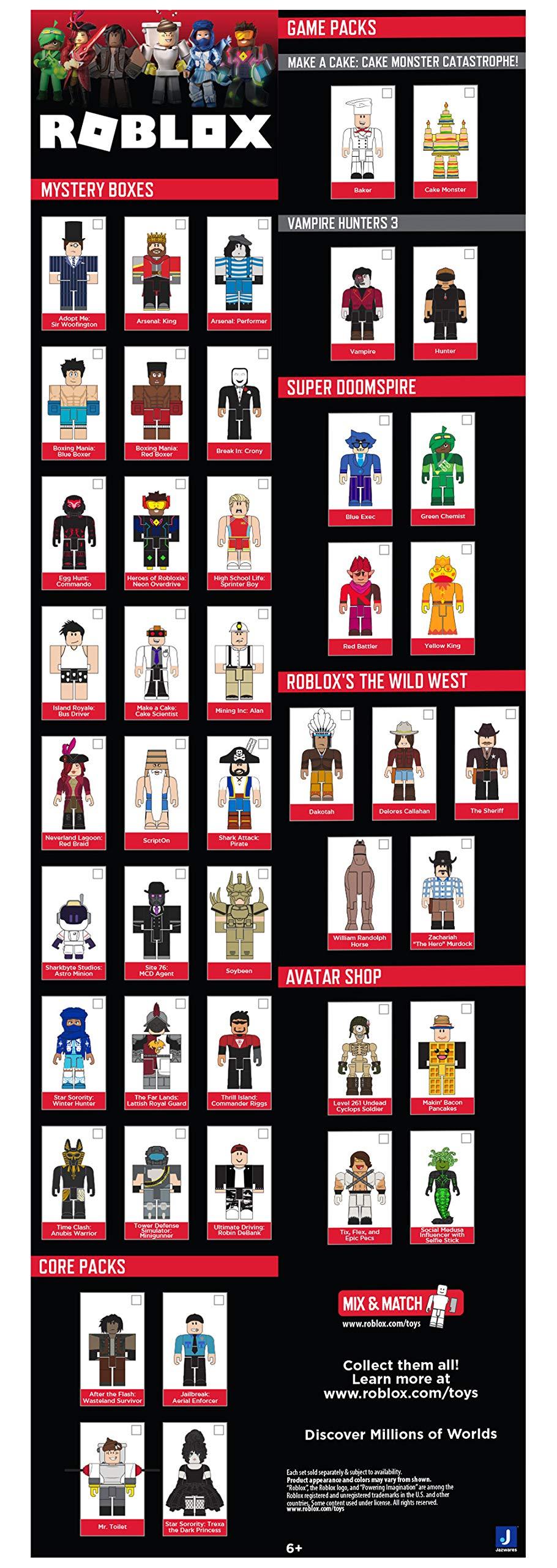 Roblox Roblox Action Collection - Star Sorority: Trexa The Dark Princess Figure Pack + Two Mystery Figure Bundle [Includes 3 Exclusive Virtual Items]